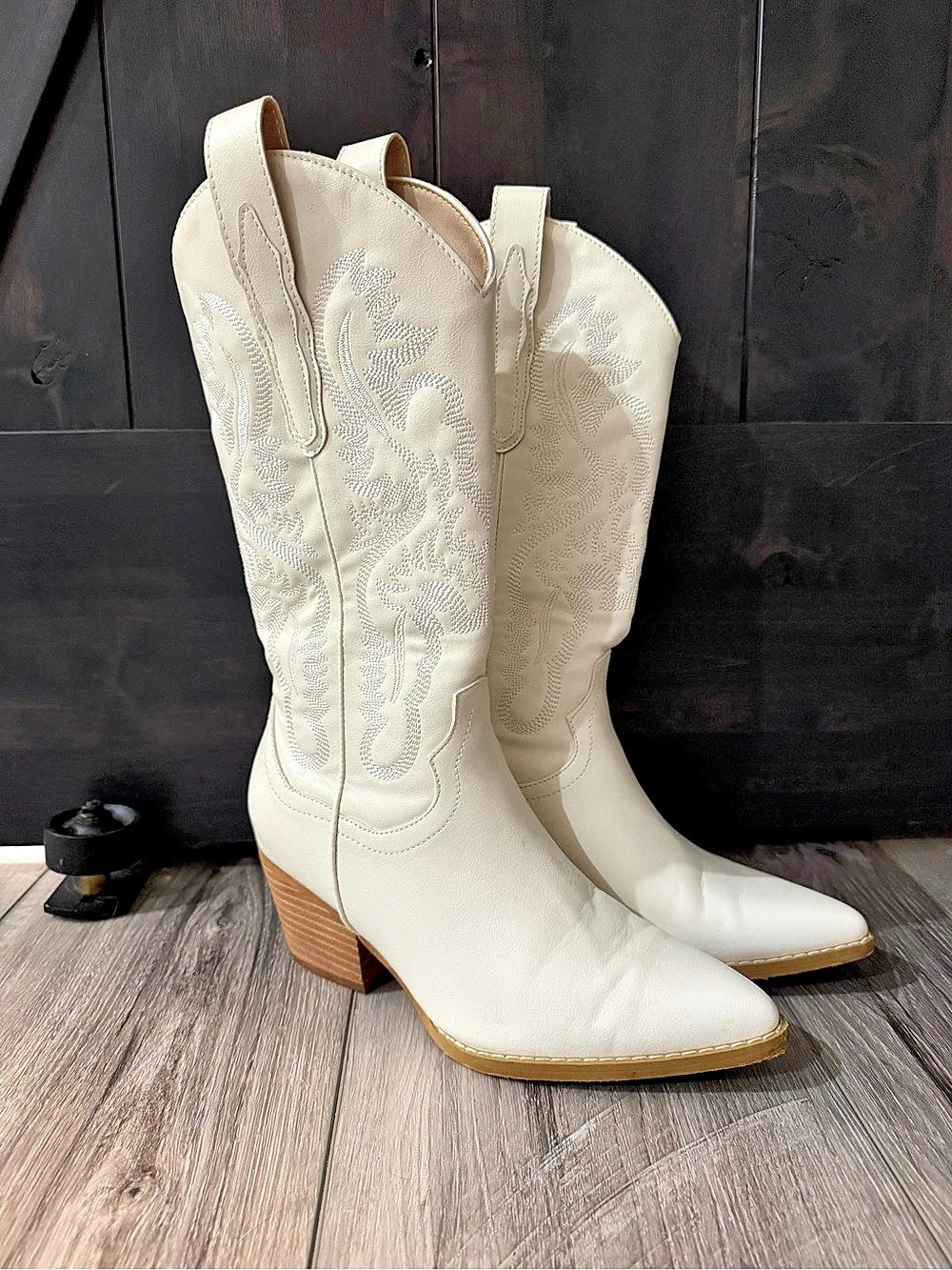 Women's Western Heeled Boots White US 7 Altar’d State